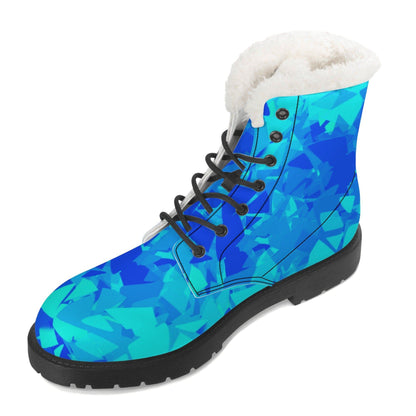 Blue Crystal Faux Fur Stiefel für Damen Lederstiefel 92.99 Blue, Crystal, Damen, Faux, Fur, Lederstiefel JLR Design