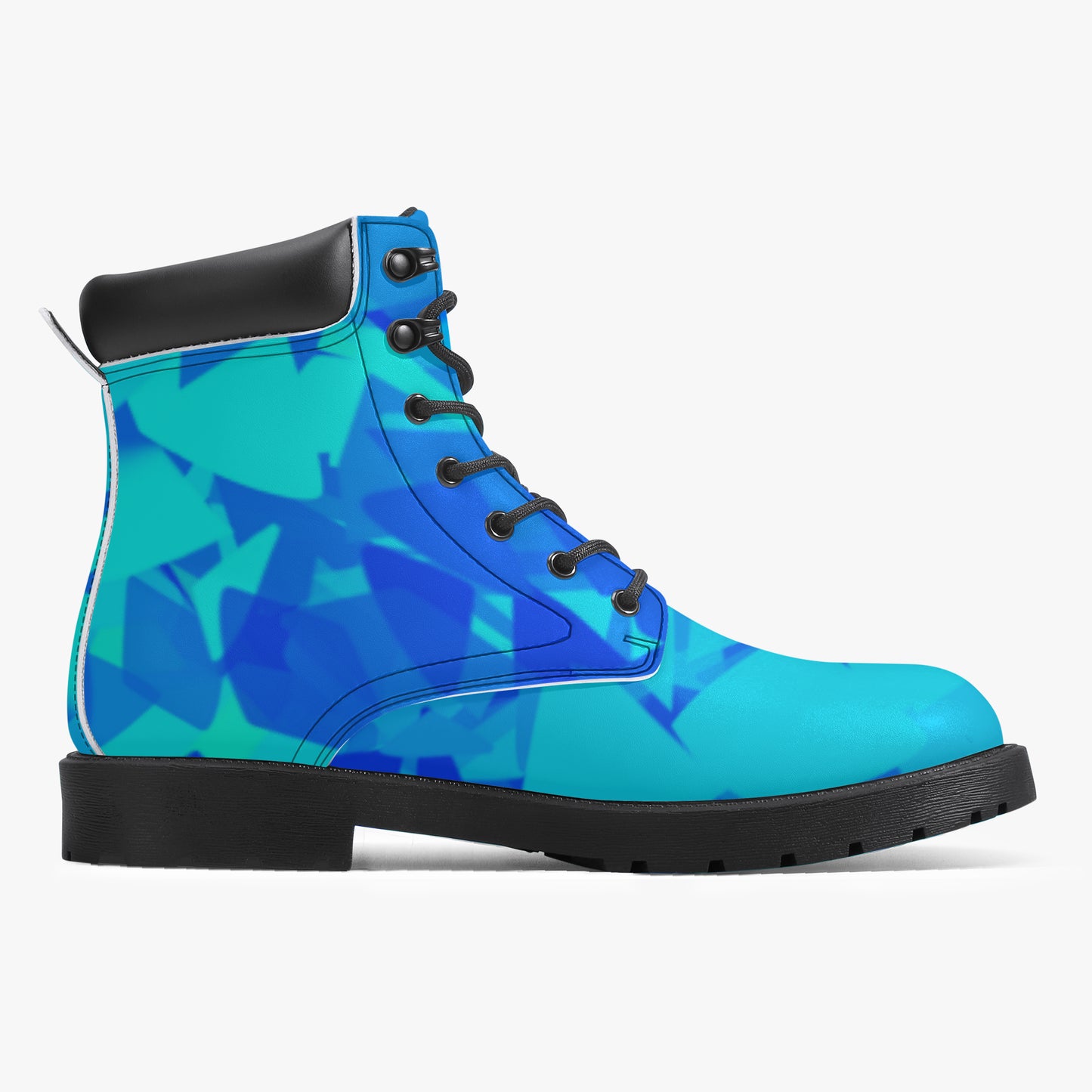 Blue Crystal Leder Boots | Stylische und Warme Winterstiefel Boots JLR Design