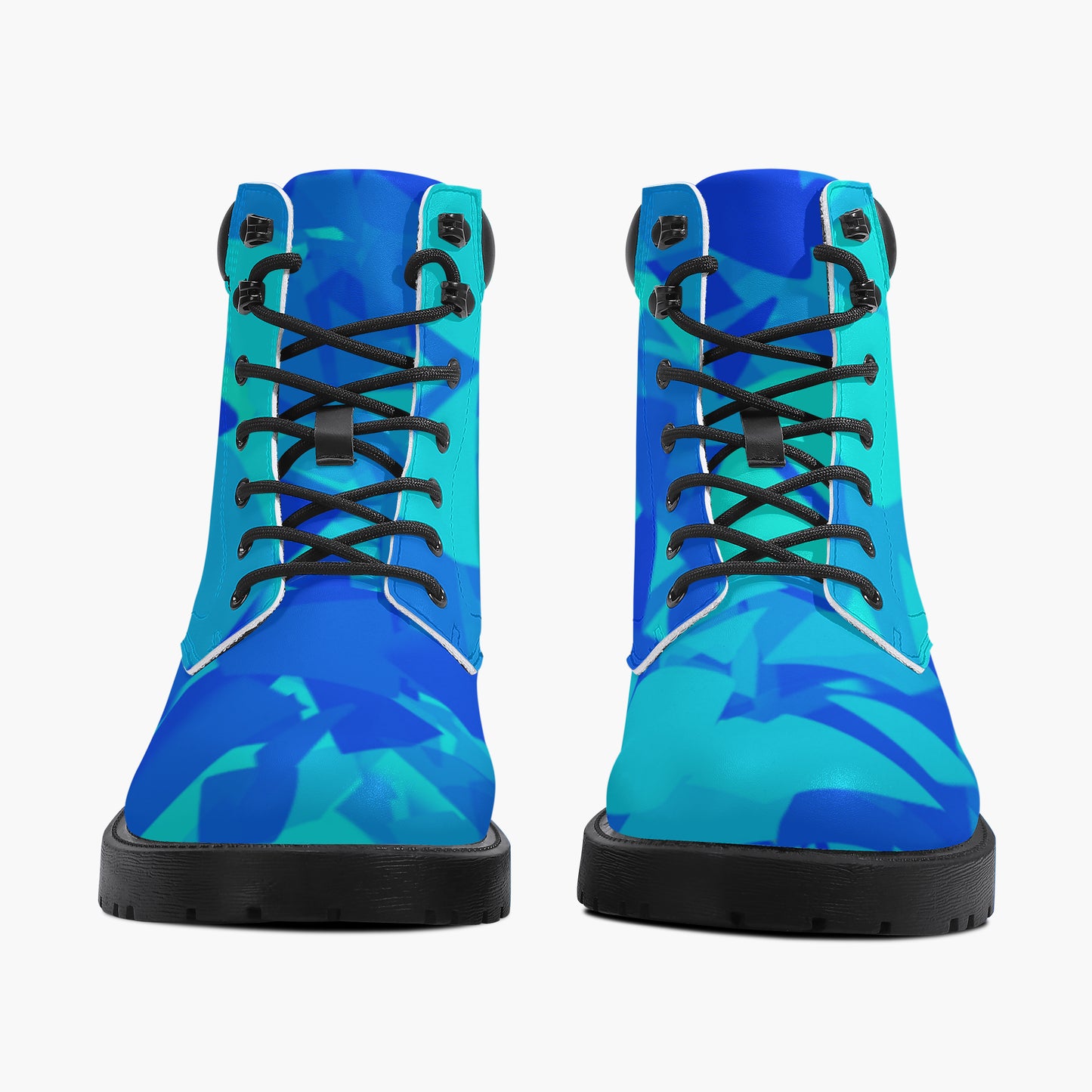 Blue Crystal Leder Boots | Stylische und Warme Winterstiefel Boots JLR Design