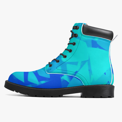 Blue Crystal Leder Boots | Stylische und Warme Winterstiefel Boots JLR Design