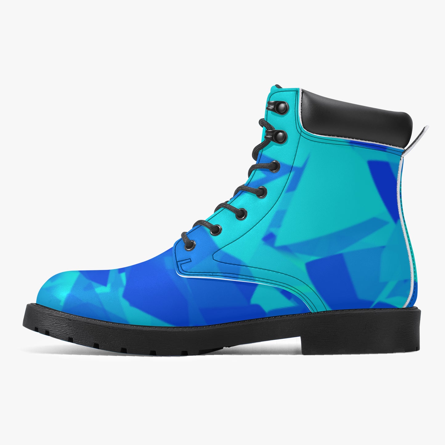 Blue Crystal Leder Boots | Stylische und Warme Winterstiefel Boots JLR Design