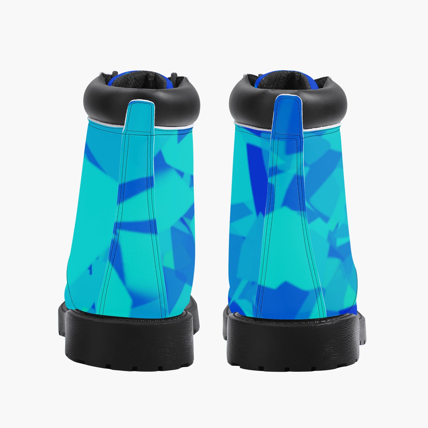 Blue Crystal Leder Boots | Stylische und Warme Winterstiefel Boots JLR Design