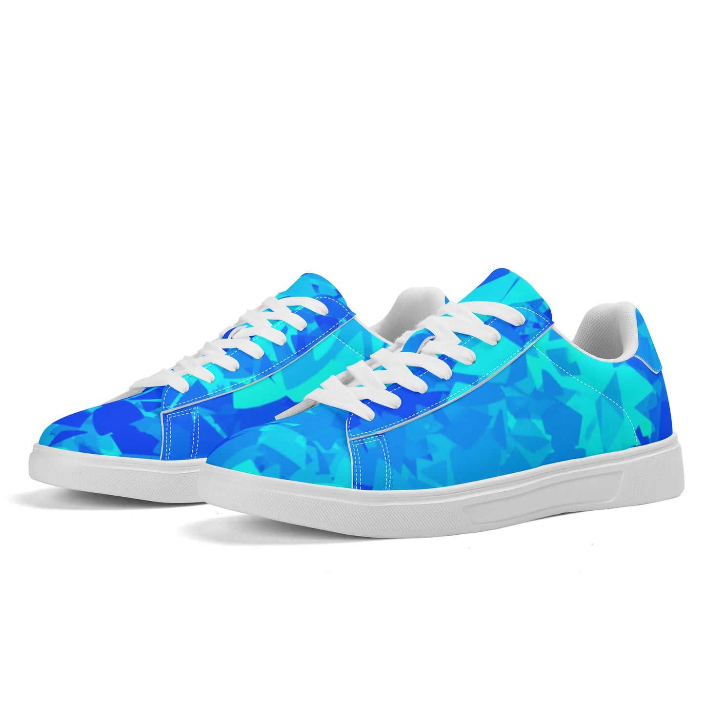 Blue Crystal Low Top Leather Sneaker Low Top Sneaker 83.99 Blue, Crystal, Leather, Low, Sneaker, Top JLR Design