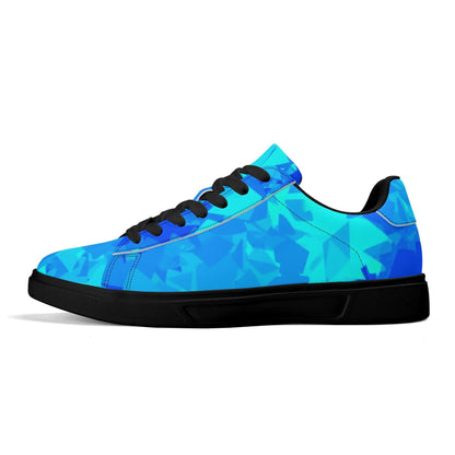 Blue Crystal Low Top Leather Sneaker Low Top Sneaker 83.99 Blue, Crystal, Leather, Low, Sneaker, Top JLR Design