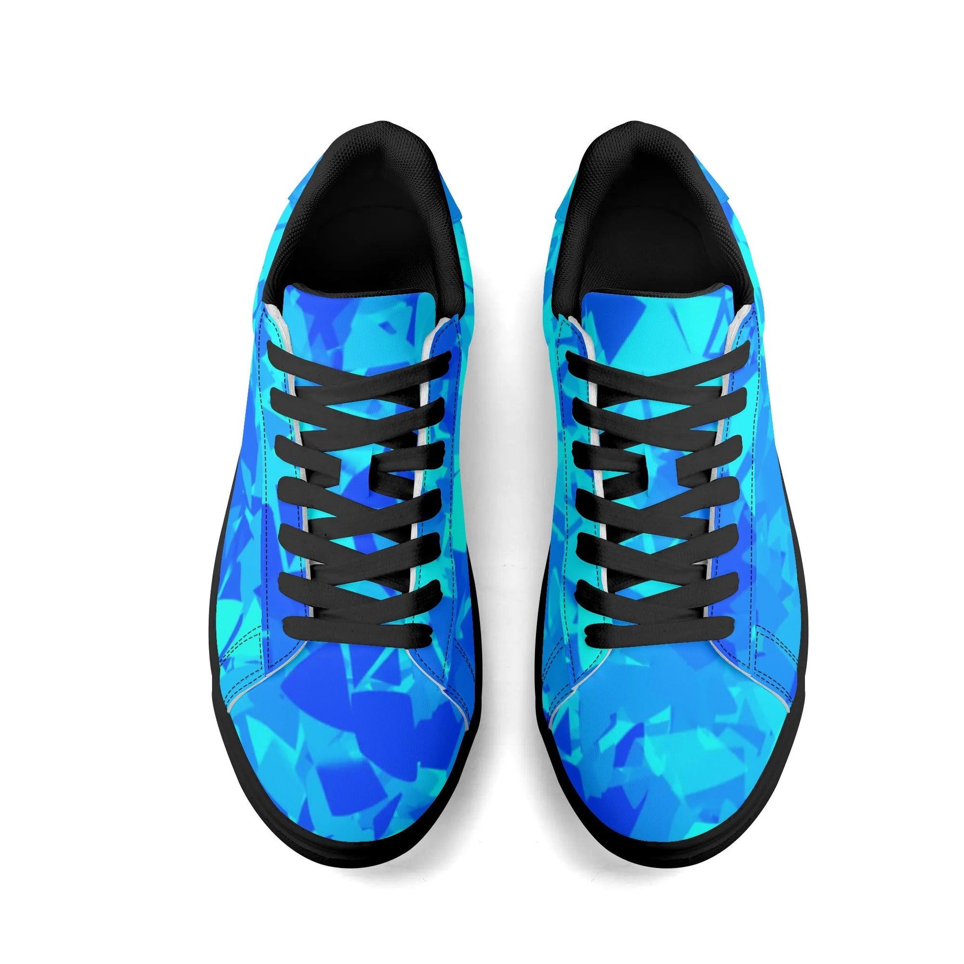 Blue Crystal Low Top Leather Sneaker Low Top Sneaker 83.99 Blue, Crystal, Leather, Low, Sneaker, Top JLR Design