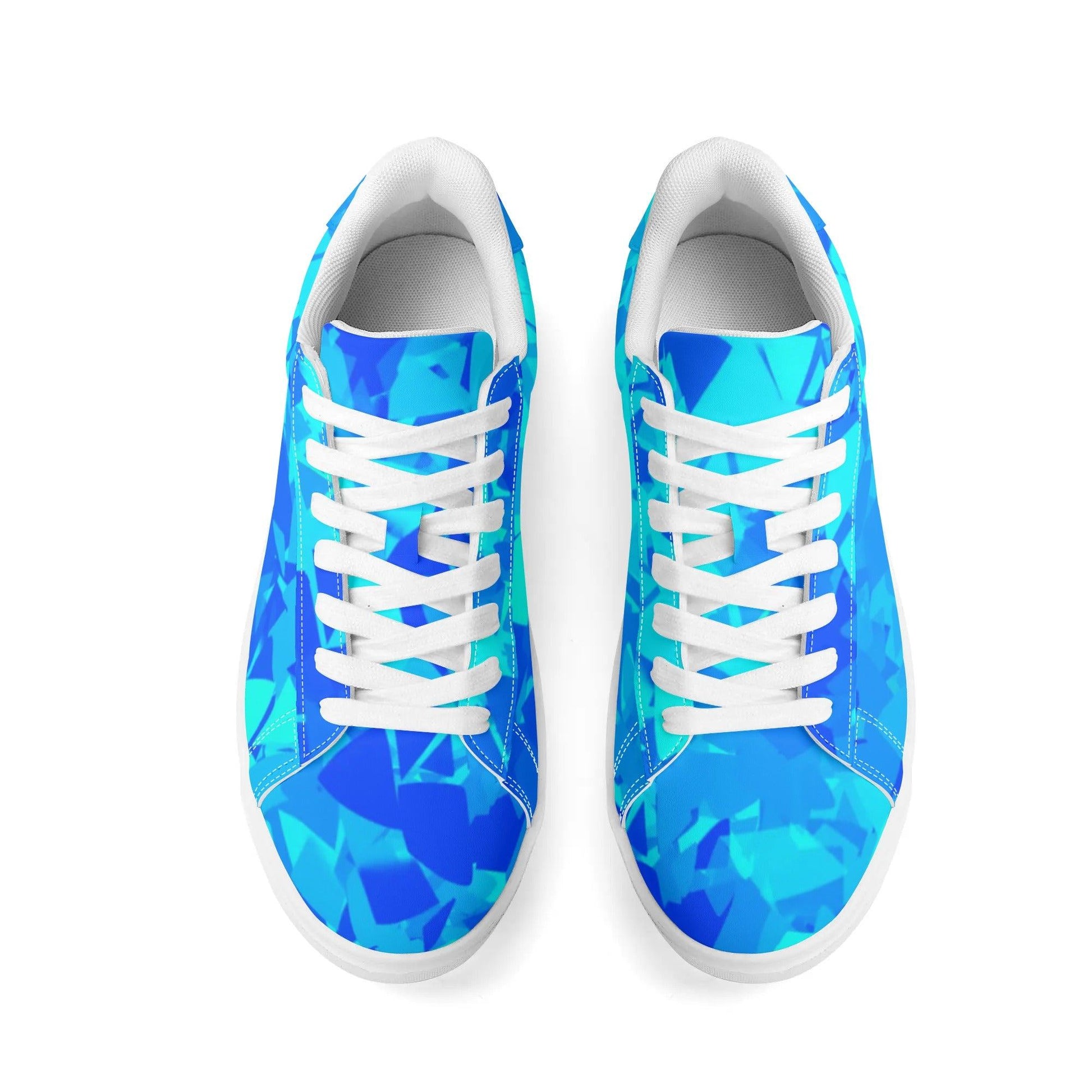 Blue Crystal Low Top Leather Sneaker Low Top Sneaker 83.99 Blue, Crystal, Leather, Low, Sneaker, Top JLR Design