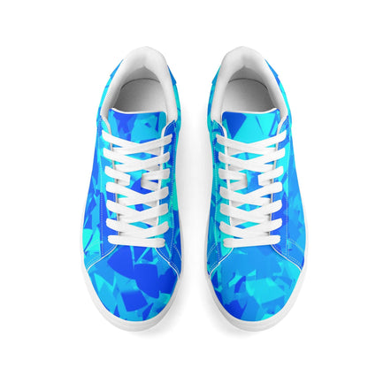 Blue Crystal Low Top Leather Sneaker Low Top Sneaker 83.99 Blue, Crystal, Leather, Low, Sneaker, Top JLR Design