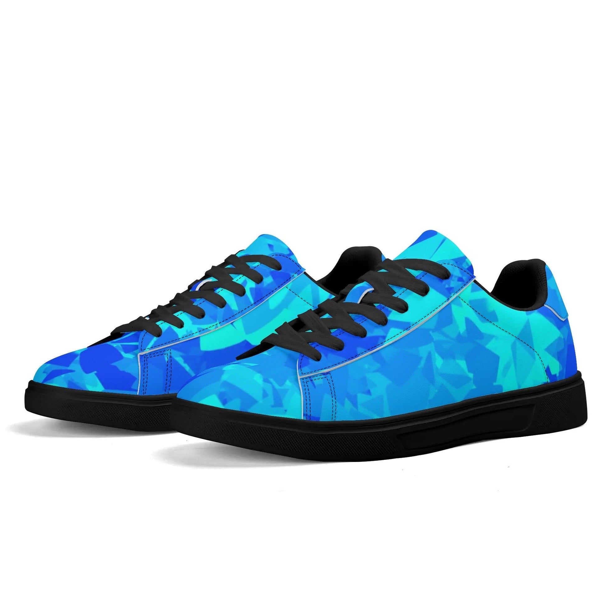 Blue Crystal Low Top Leather Sneaker Low Top Sneaker 83.99 Blue, Crystal, Leather, Low, Sneaker, Top JLR Design