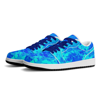 blue-crystal-low-top-leder-sneaker-fur-damen-sneaker-jlr-design-56530 - JLR Design