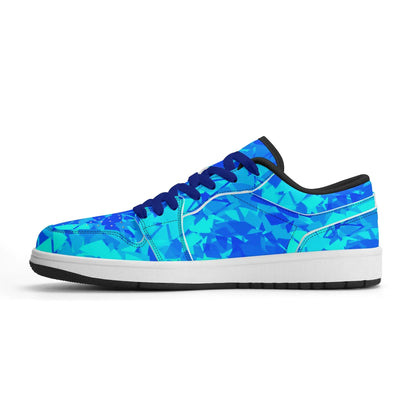 blue-crystal-low-top-leder-sneaker-fur-damen-sneaker-jlr-design-51622 - JLR Design