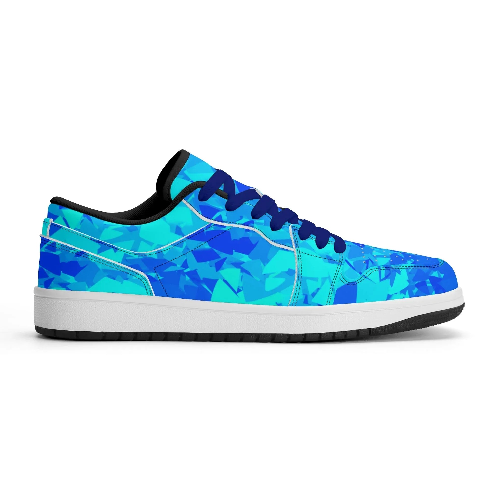 blue-crystal-low-top-leder-sneaker-fur-damen-sneaker-jlr-design-37422 - JLR Design