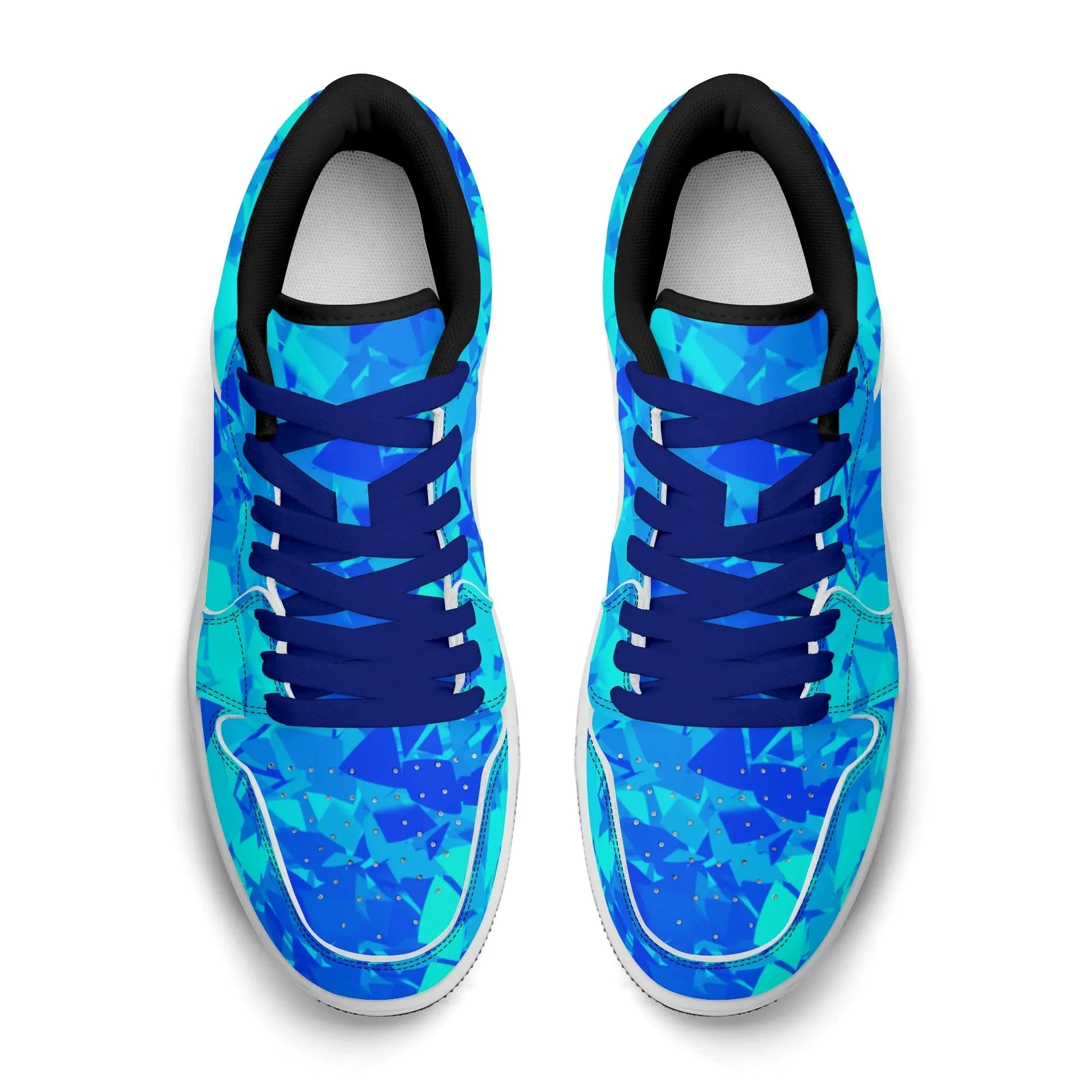 blue-crystal-low-top-leder-sneaker-fur-damen-sneaker-jlr-design-74347 - JLR Design
