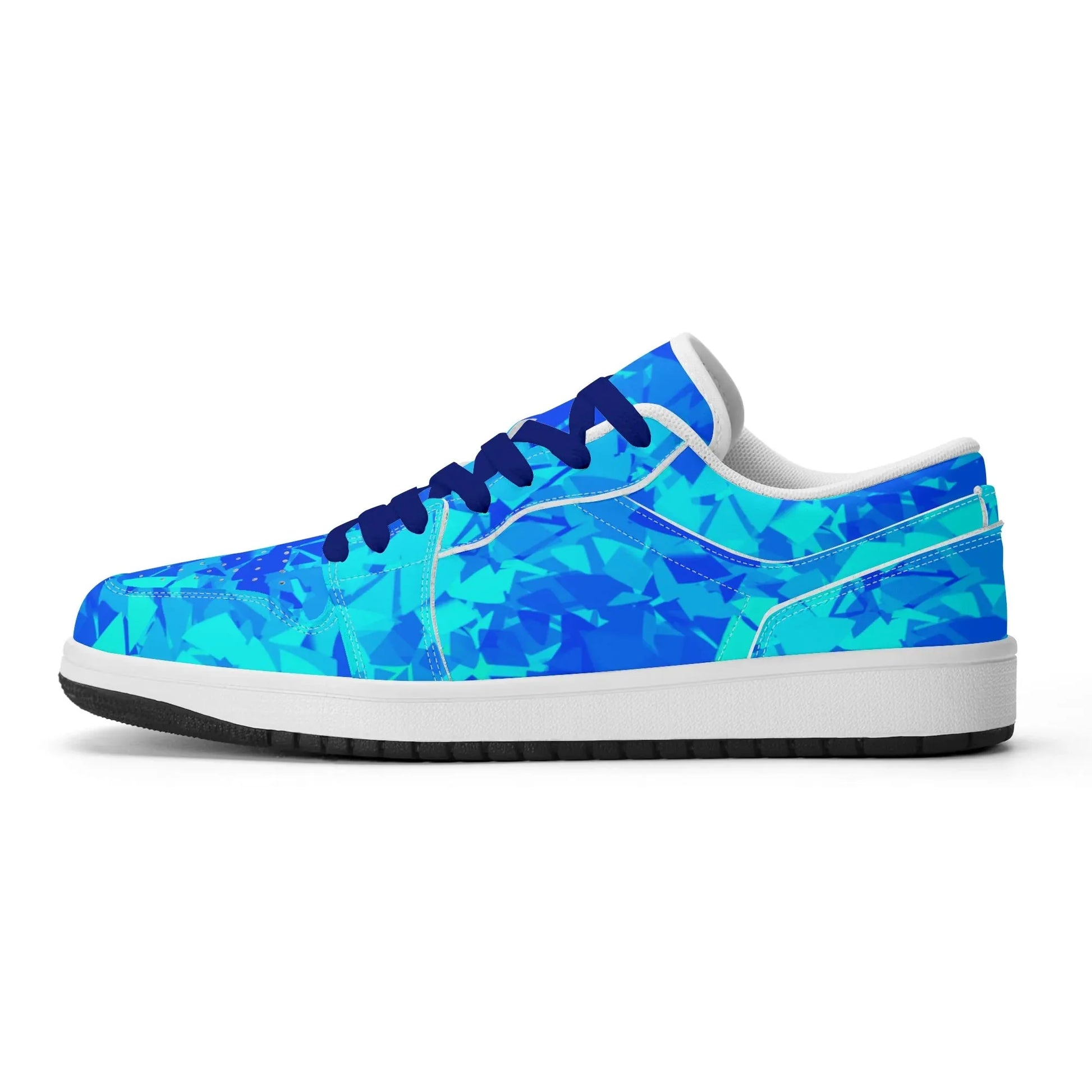blue-crystal-low-top-leder-sneaker-fur-damen-sneaker-jlr-design-45691 - JLR Design