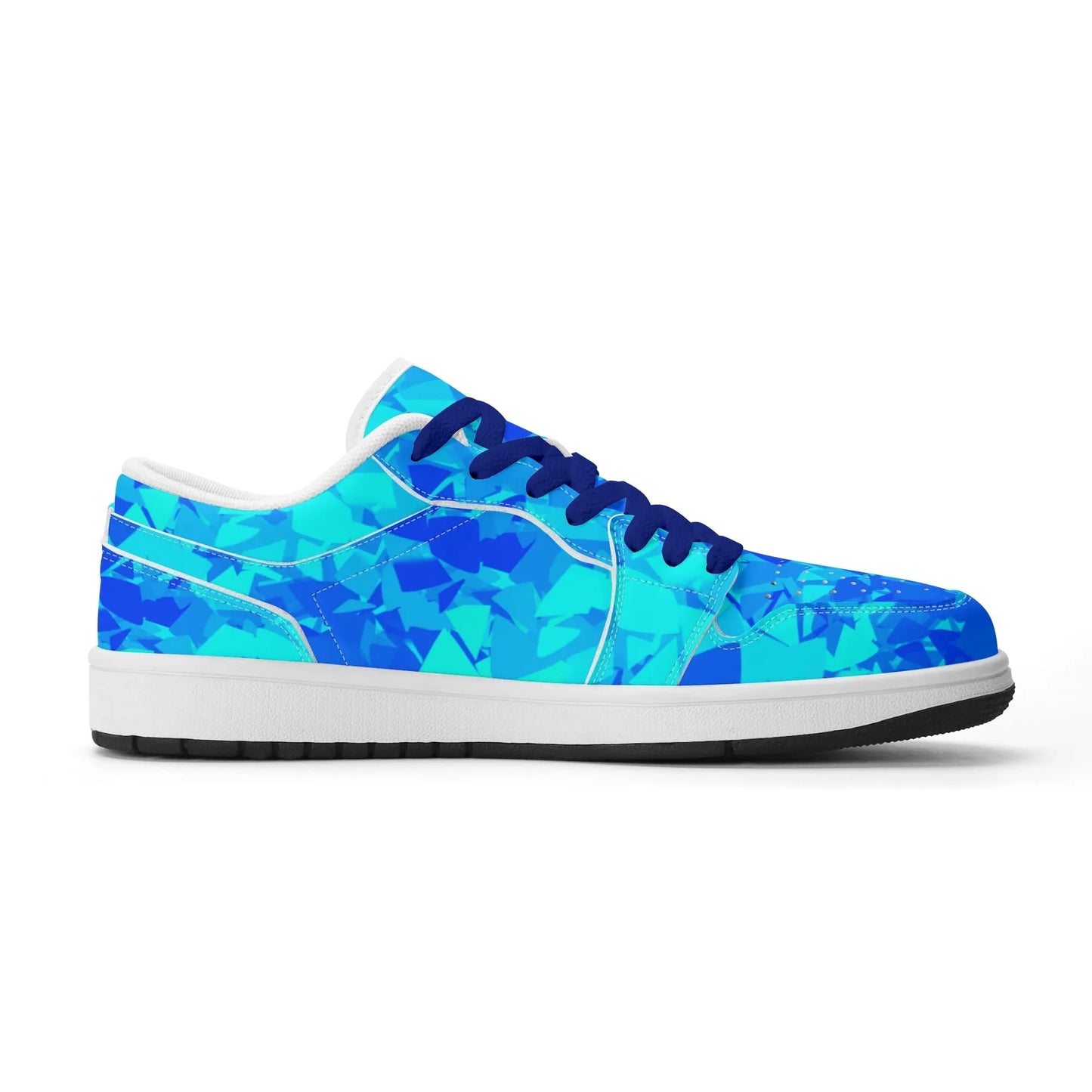 blue-crystal-low-top-leder-sneaker-fur-damen-sneaker-jlr-design-55717 - JLR Design