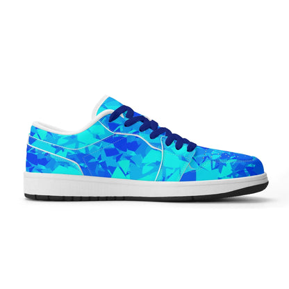 blue-crystal-low-top-leder-sneaker-fur-damen-sneaker-jlr-design-55717 - JLR Design