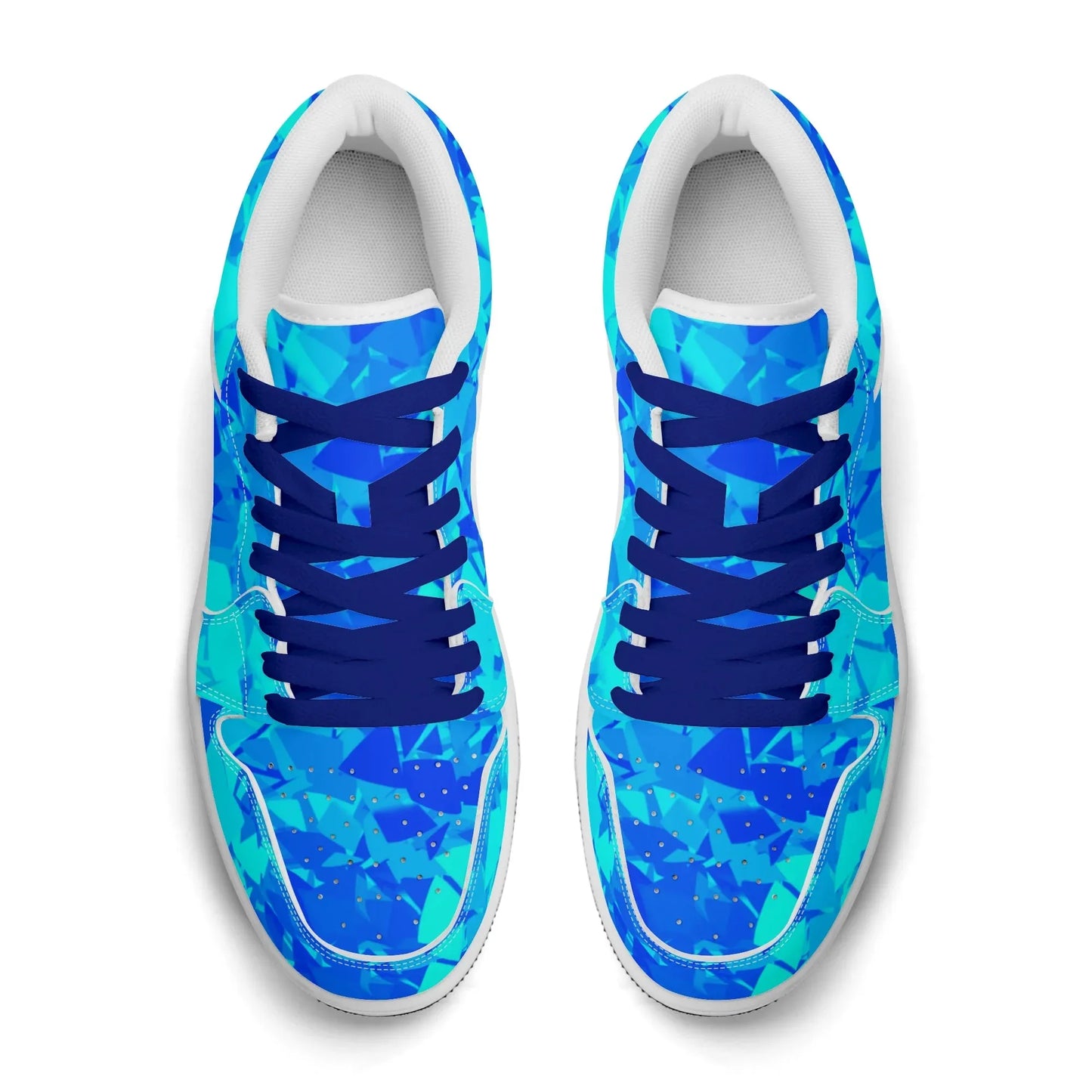 blue-crystal-low-top-leder-sneaker-fur-damen-sneaker-jlr-design-80110 - JLR Design
