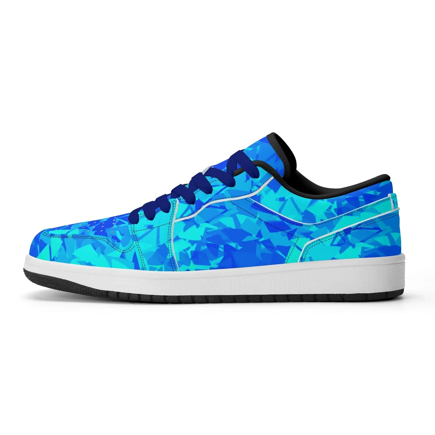 blue-crystal-low-top-leder-sneaker-fur-damen-sneaker-jlr-design-47740 - JLR Design