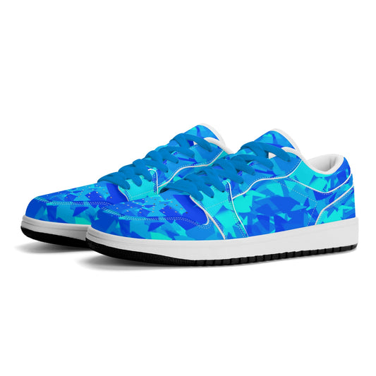 Blue Crystal Low Top Leder Sneaker für Herren Sneaker JLR Design