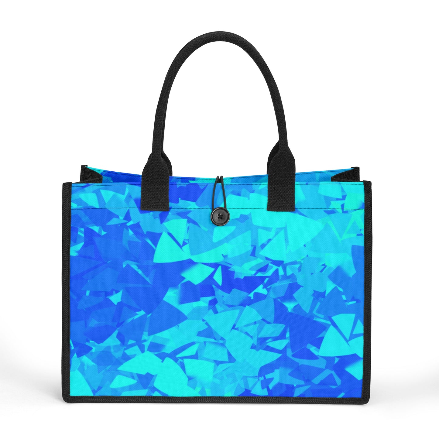 Blue Crystal Premium Canvas Shopper Tasche Tragetasche JLR Design