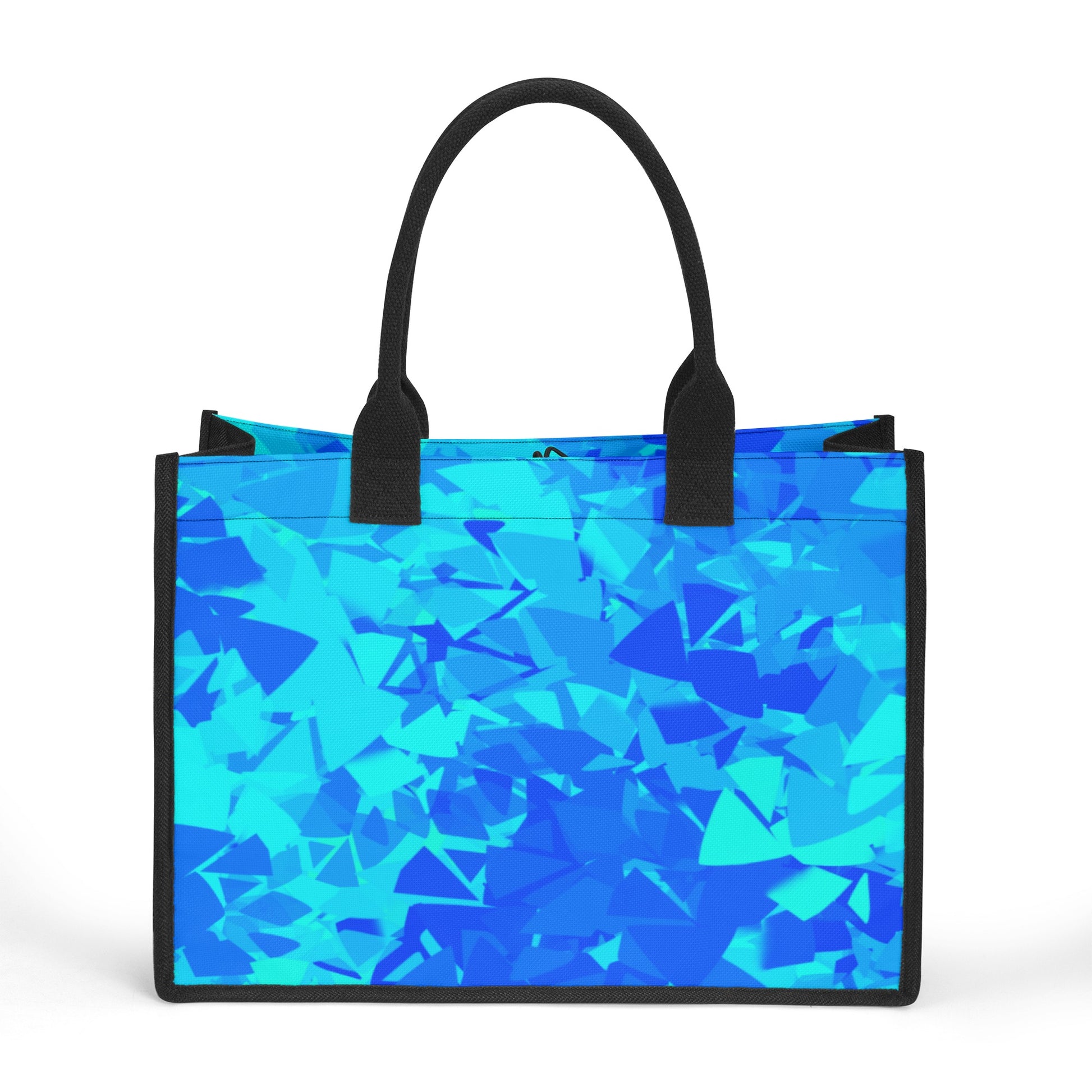 Blue Crystal Premium Canvas Shopper Tasche Tragetasche JLR Design