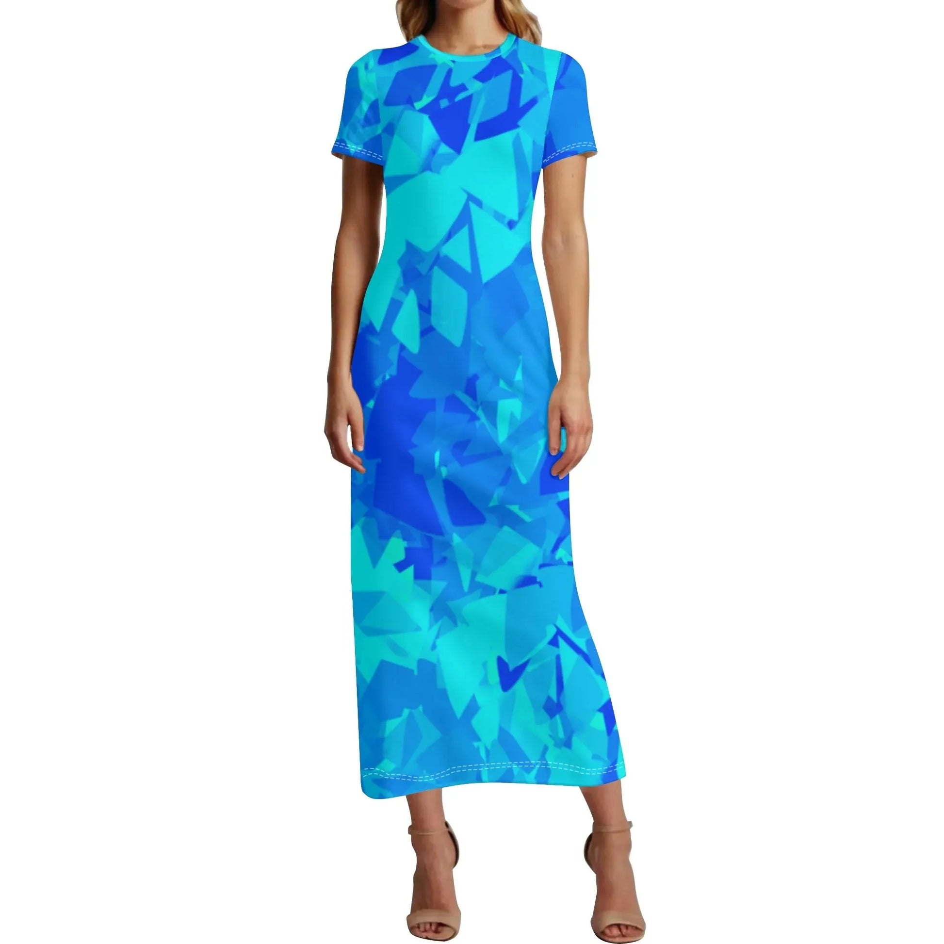blue-crystal-short-sleeve-long-dress-long-dress-jlr-design-30905 - JLR Design