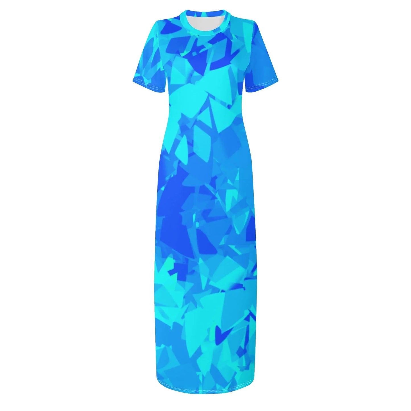 blue-crystal-short-sleeve-long-dress-long-dress-jlr-design-86328 - JLR Design