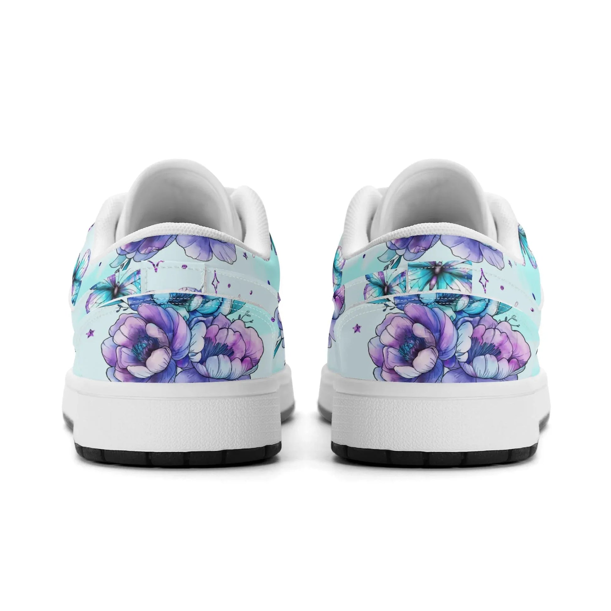 blue-flowers-low-top-leder-sneaker-fur-herren-sneaker-jlr-design-14257 - JLR Design