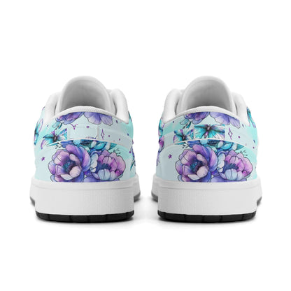 blue-flowers-low-top-leder-sneaker-fur-herren-sneaker-jlr-design-14257 - JLR Design