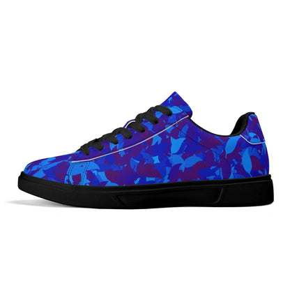 Blue Leaf Low Top Leather Sneaker Low Top Sneaker 83.99 Blue, Leaf, Leather, Low, Sneaker, Top JLR Design