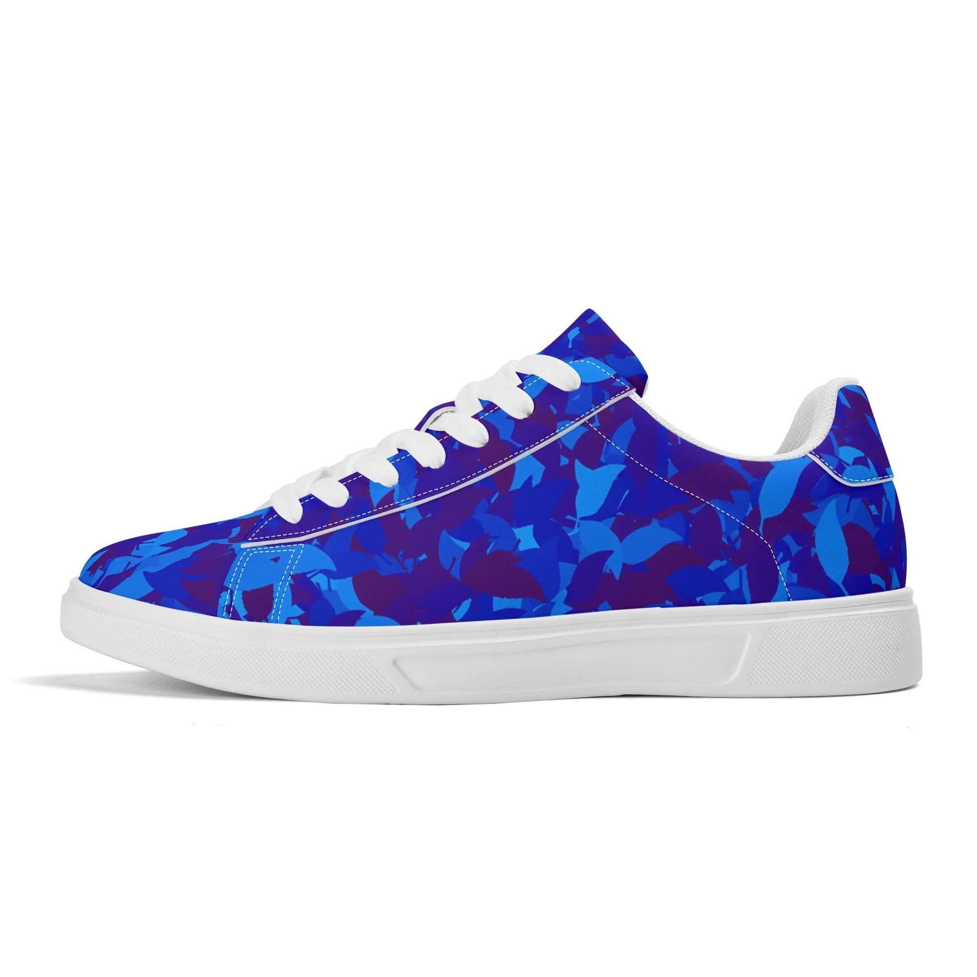 Blue Leaf Low Top Leather Sneaker Low Top Sneaker 83.99 Blue, Leaf, Leather, Low, Sneaker, Top JLR Design