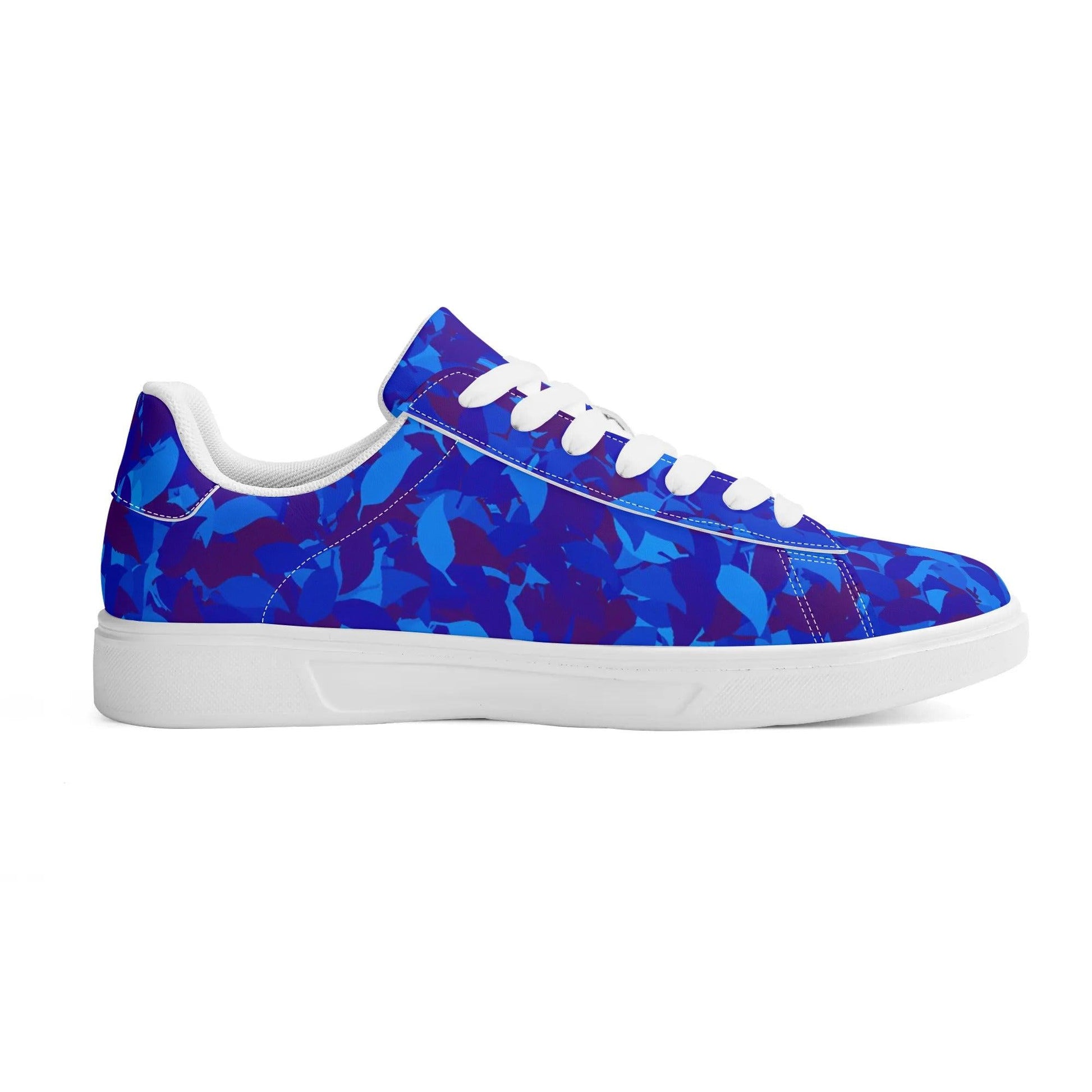 Blue Leaf Low Top Leather Sneaker Low Top Sneaker 83.99 Blue, Leaf, Leather, Low, Sneaker, Top JLR Design