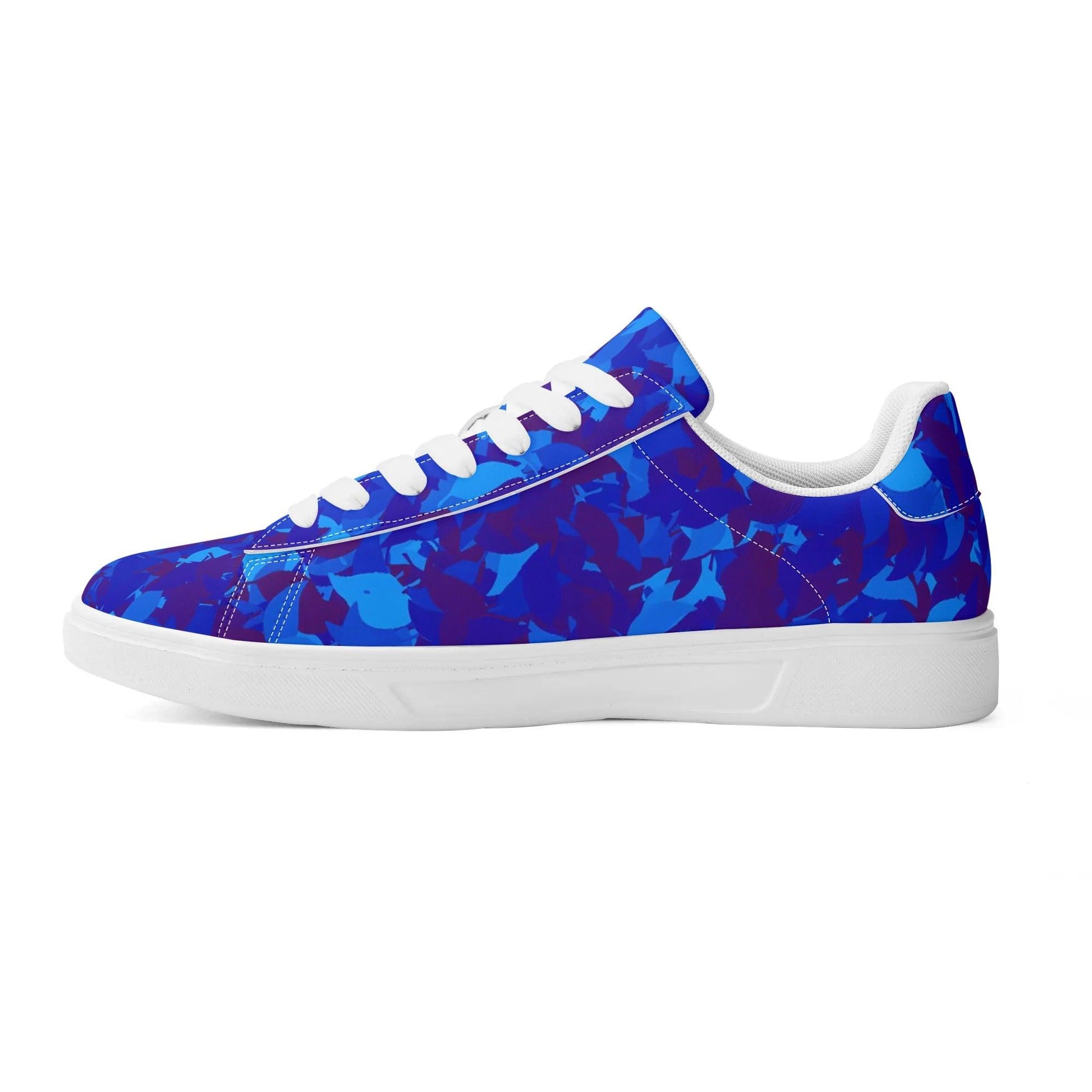 Blue Leaf Low Top Leather Sneaker Low Top Sneaker 83.99 Blue, Leaf, Leather, Low, Sneaker, Top JLR Design