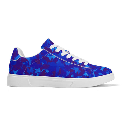 Blue Leaf Low Top Leather Sneaker Low Top Sneaker 83.99 Blue, Leaf, Leather, Low, Sneaker, Top JLR Design