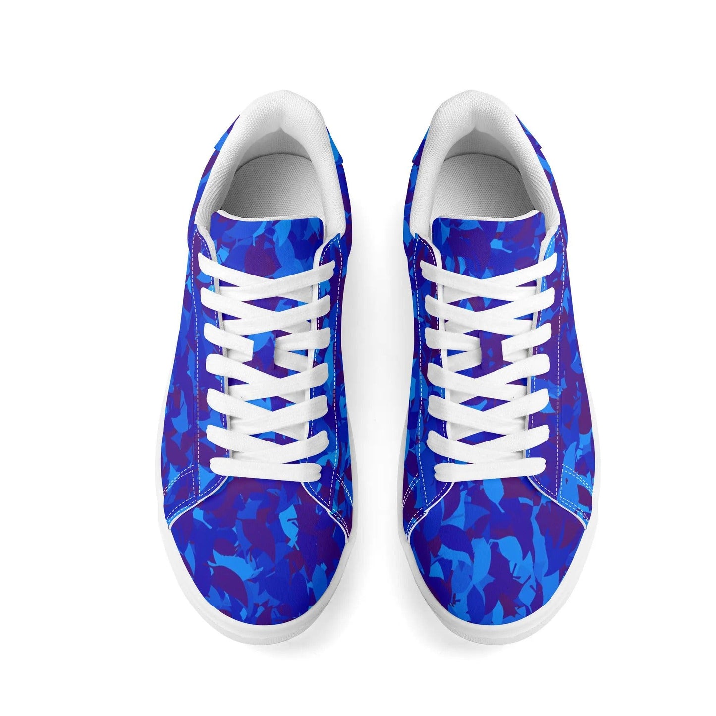 Blue Leaf Low Top Leather Sneaker Low Top Sneaker 83.99 Blue, Leaf, Leather, Low, Sneaker, Top JLR Design