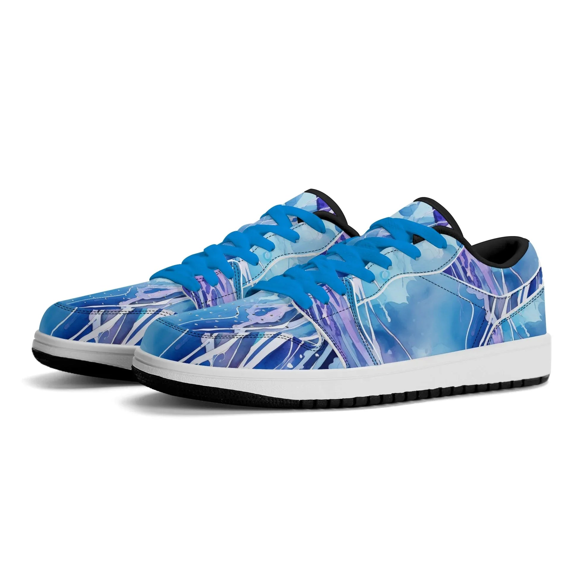 blue-sea-low-top-leder-sneaker-fur-herren-sneaker-jlr-design-25191 - JLR Design