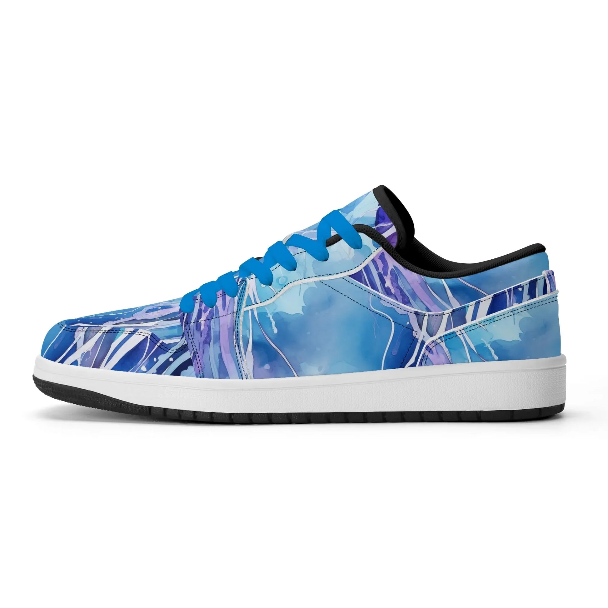 blue-sea-low-top-leder-sneaker-fur-herren-sneaker-jlr-design-56852 - JLR Design
