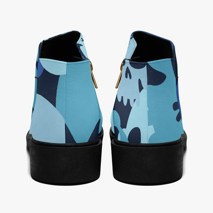 Blue Skull elegante Reißverschluss-Stiefeletten Stiefeletten JLR Design