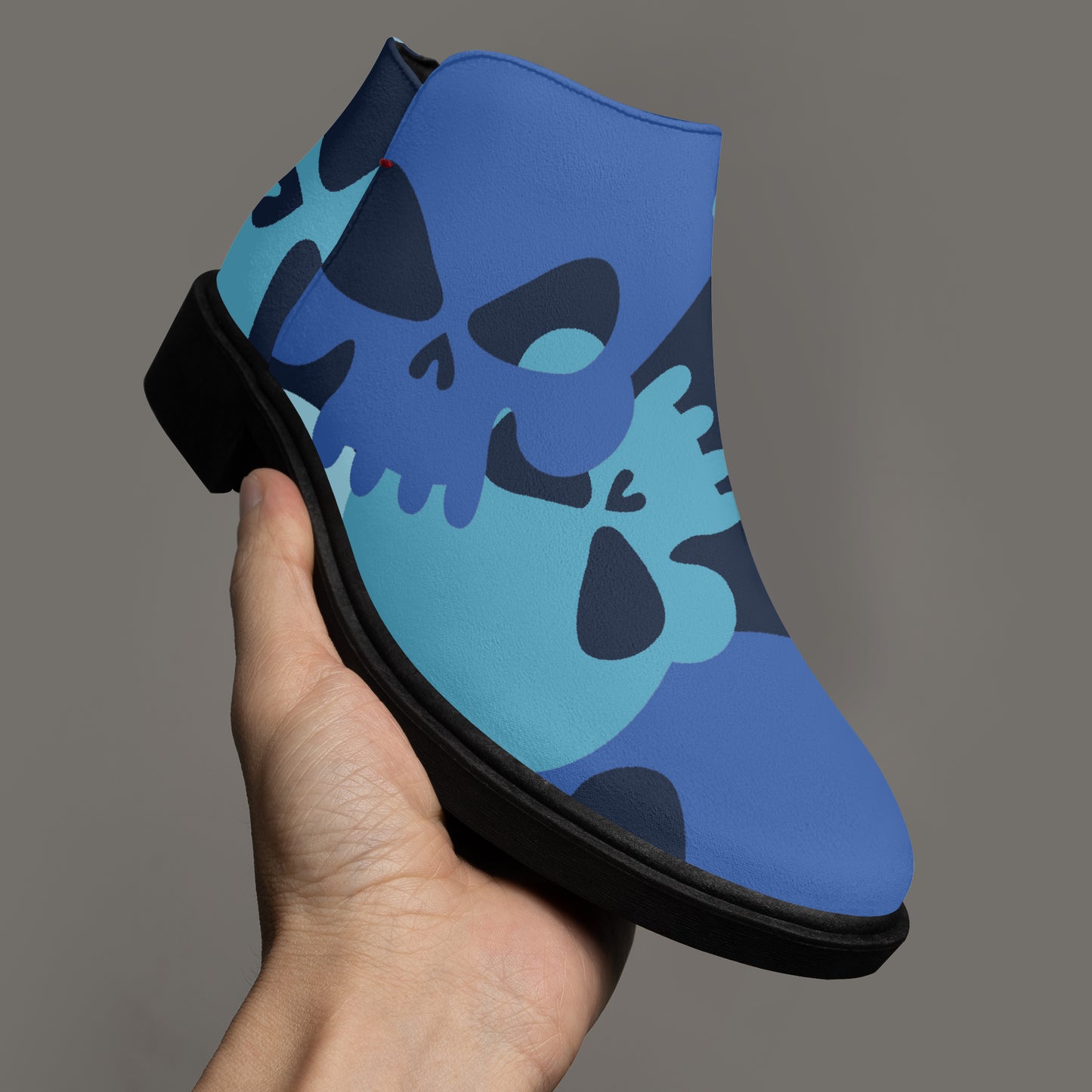 Blue Skull elegante Reißverschluss-Stiefeletten Stiefeletten JLR Design