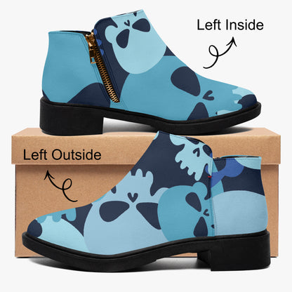 Blue Skull elegante Reißverschluss-Stiefeletten Stiefeletten JLR Design