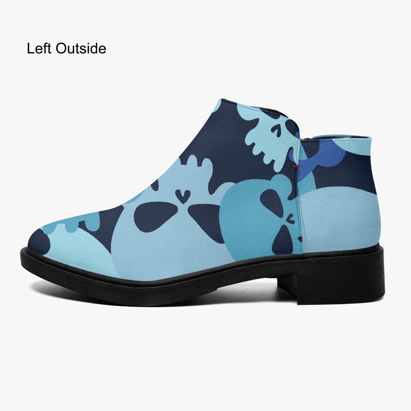 Blue Skull elegante Reißverschluss-Stiefeletten Stiefeletten JLR Design
