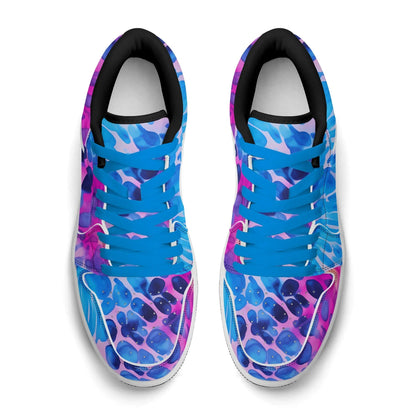 blue-splash-low-top-leder-sneaker-fur-damen-sneaker-jlr-design-92625 - JLR Design