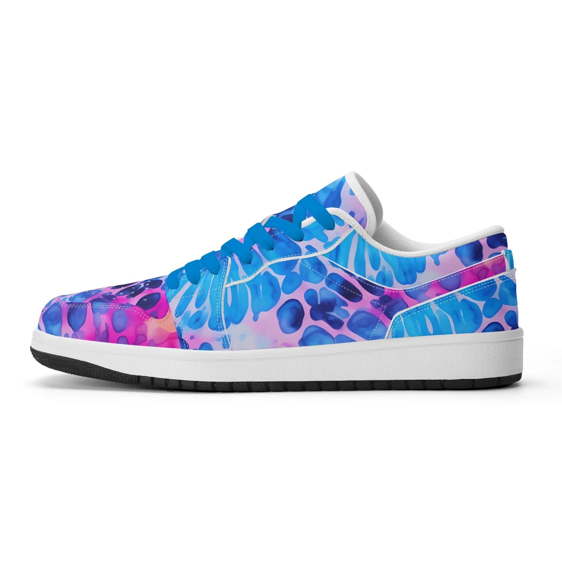 blue-splash-low-top-leder-sneaker-fur-damen-sneaker-jlr-design-24949 - JLR Design
