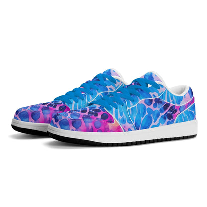 blue-splash-low-top-leder-sneaker-fur-herren-sneaker-jlr-design-70141 - JLR Design