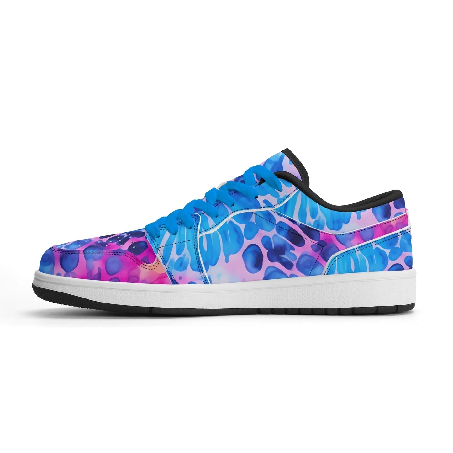 blue-splash-low-top-leder-sneaker-fur-herren-sneaker-jlr-design-71423 - JLR Design