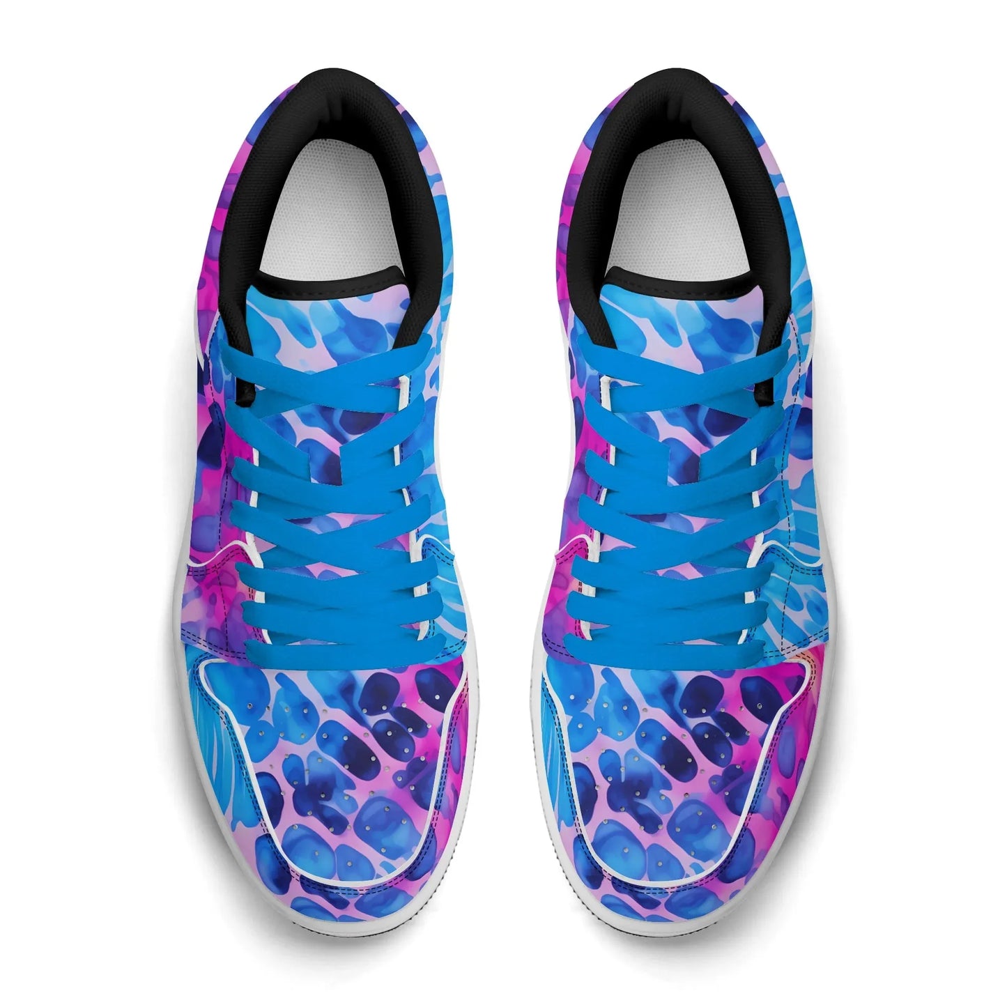 blue-splash-low-top-leder-sneaker-fur-herren-sneaker-jlr-design-43415 - JLR Design