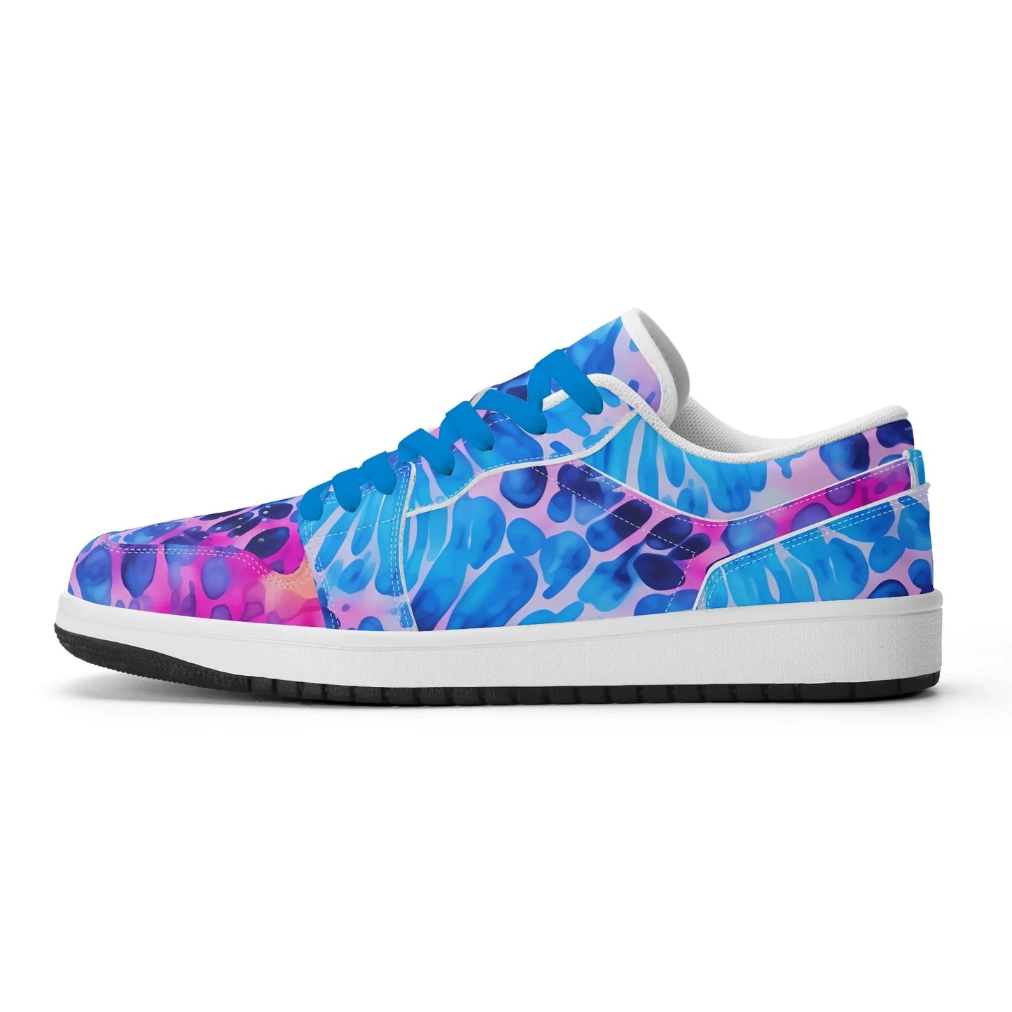 blue-splash-low-top-leder-sneaker-fur-herren-sneaker-jlr-design-92849 - JLR Design