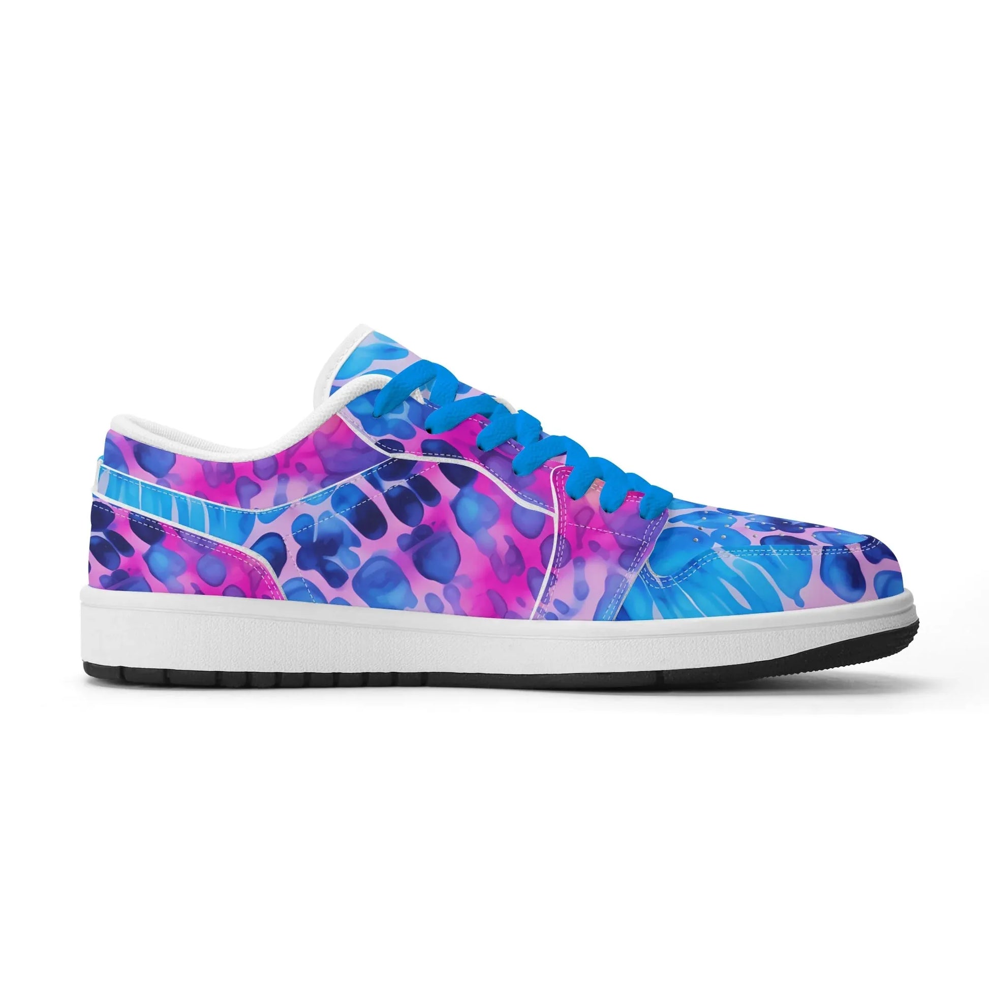 blue-splash-low-top-leder-sneaker-fur-herren-sneaker-jlr-design-84875 - JLR Design