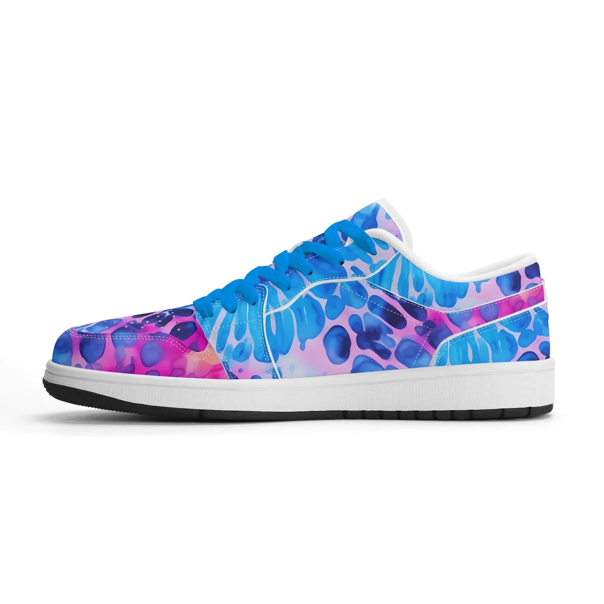 blue-splash-low-top-leder-sneaker-fur-herren-sneaker-jlr-design-93213 - JLR Design
