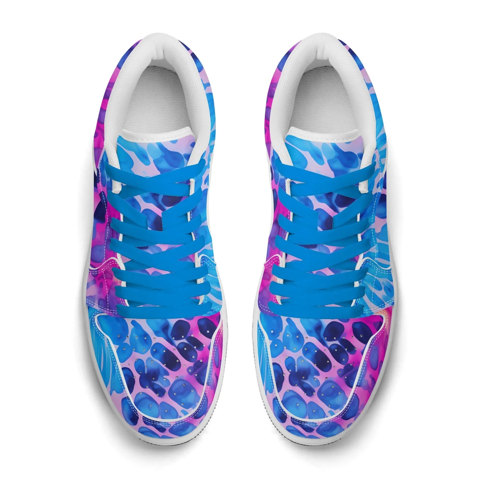blue-splash-low-top-leder-sneaker-fur-herren-sneaker-jlr-design-22061 - JLR Design