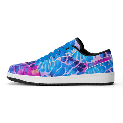 blue-splash-low-top-leder-sneaker-fur-herren-sneaker-jlr-design-20485 - JLR Design